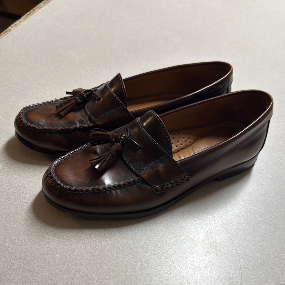 Men's Brown Leather Loafers